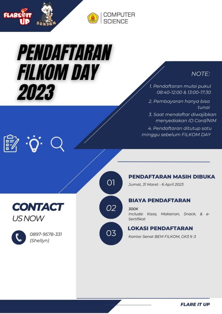 Pendaftaran FILKOM DAY 2023